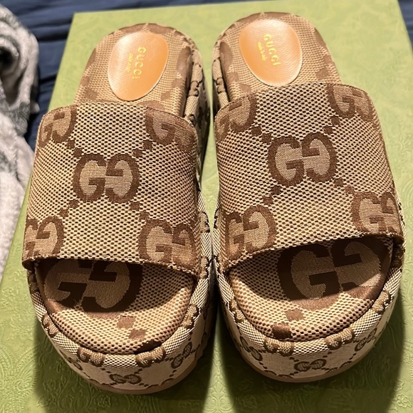 Gucci Shoes Gucci Platform Slides Worn Once Poshmark